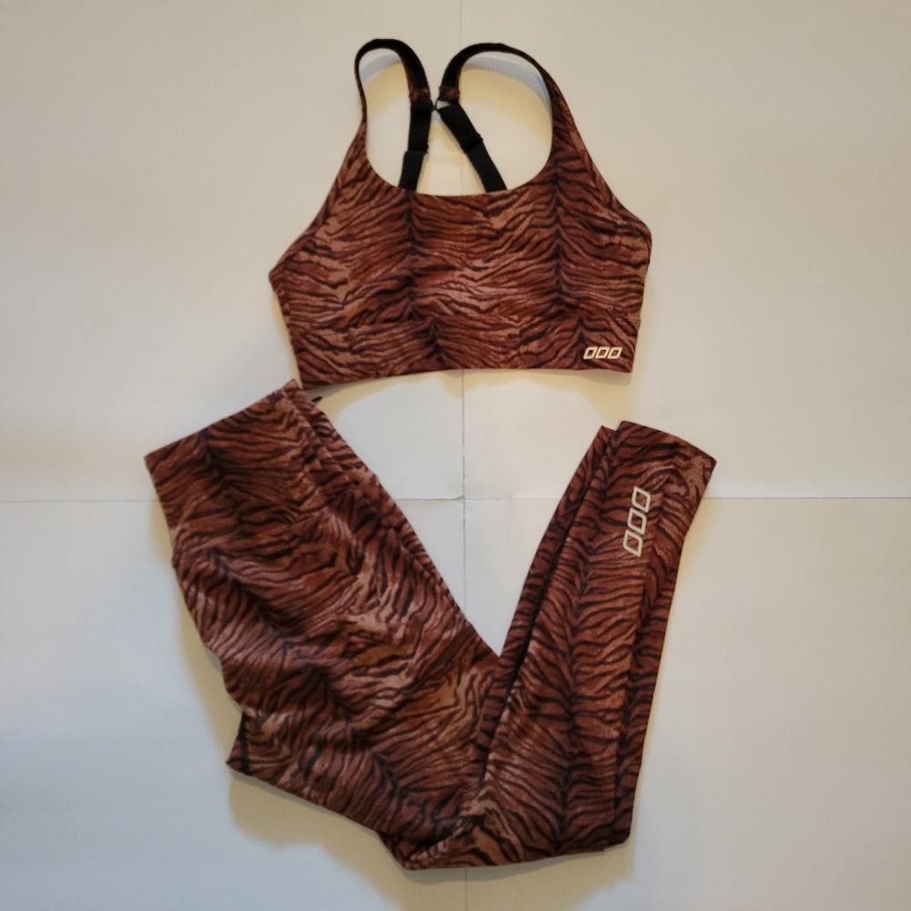 animal print athleasure set- sport bra and legging - Picture 1 of 8
